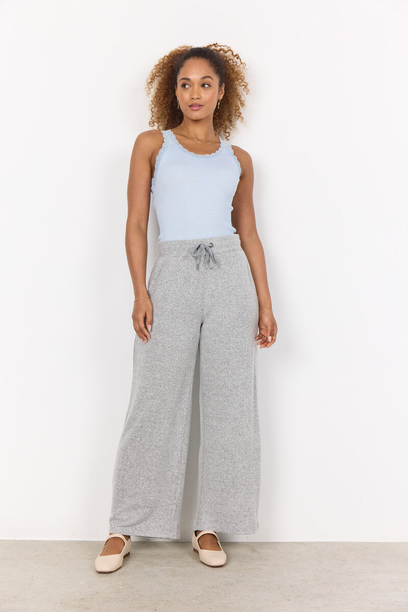 Biara 74 Byxa Dam Light Grey Melange Soyaconcept