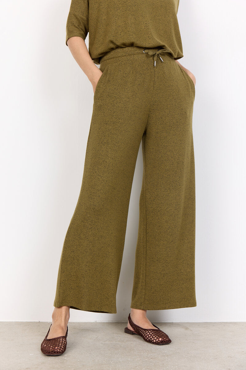 Biara 74 Byxa Dam Misty Olive Melange Soyaconcept