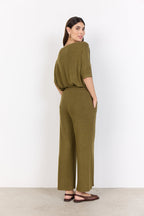 Biara 74 Byxa Dam Misty Olive Melange Soyaconcept