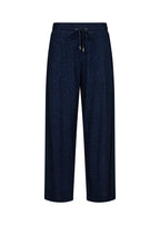 Biara 74 Trousers Women Navy Melange Soyaconcept