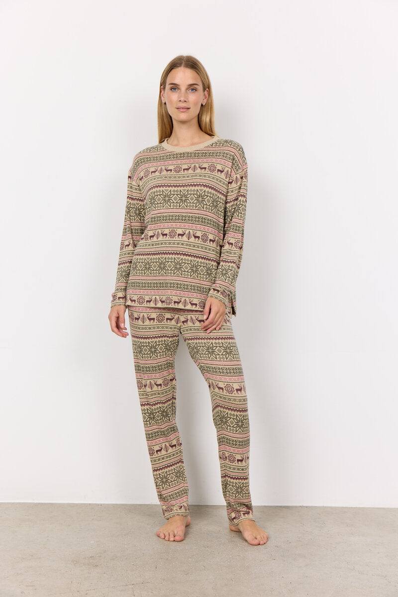 Biara Set Women Dark Olive Mel Com Soyaconcept