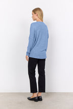 Biara Sweater Women Air Blue Melange Soyaconcept