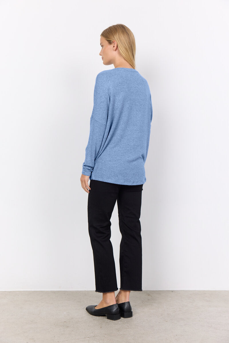 Biara Sweater Women Air Blue Melange Soyaconcept