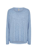 Biara Tröja Dam Air Blue Melange Soyaconcept