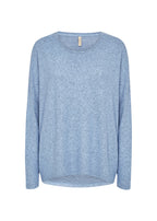 Biara Sweater Women Air Blue Melange Soyaconcept