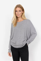 Biara Tröja Dam Med. Grey Melange Soyaconcept