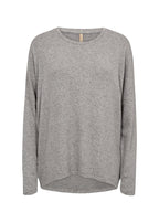 Biara Tröja Dam Med. Grey Melange Soyaconcept