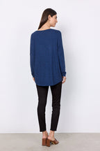 Biara Sweater Women Navy Melange Soyaconcept