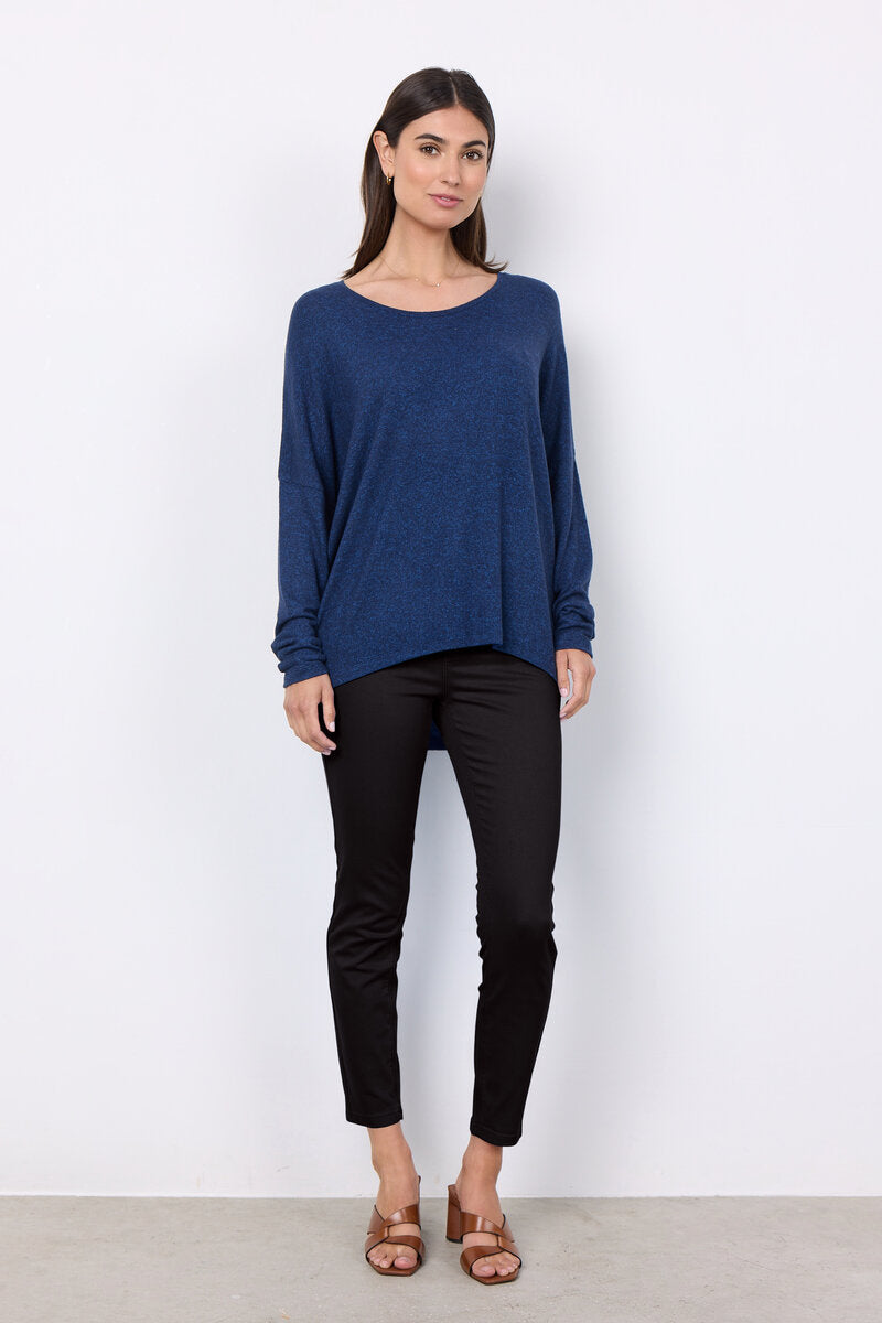 Biara Sweater Women Navy Melange Soyaconcept