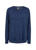 Biara Sweater Women Navy Melange Soyaconcept