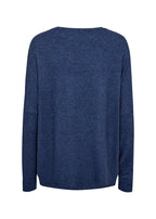 Biara Sweater Women Navy Melange Soyaconcept