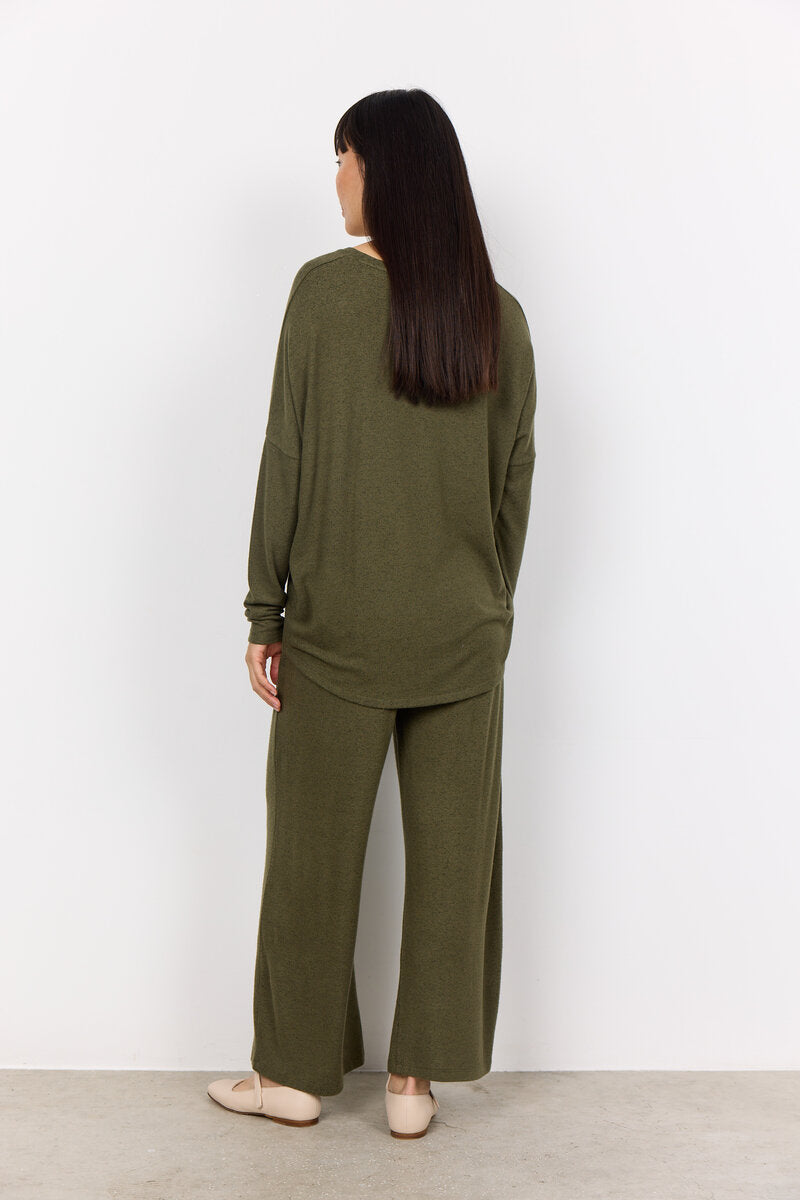 Biara Sweater Women Olive Melange Soyaconcept
