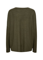 Biara Tröja Dam Olive Melange Soyaconcept