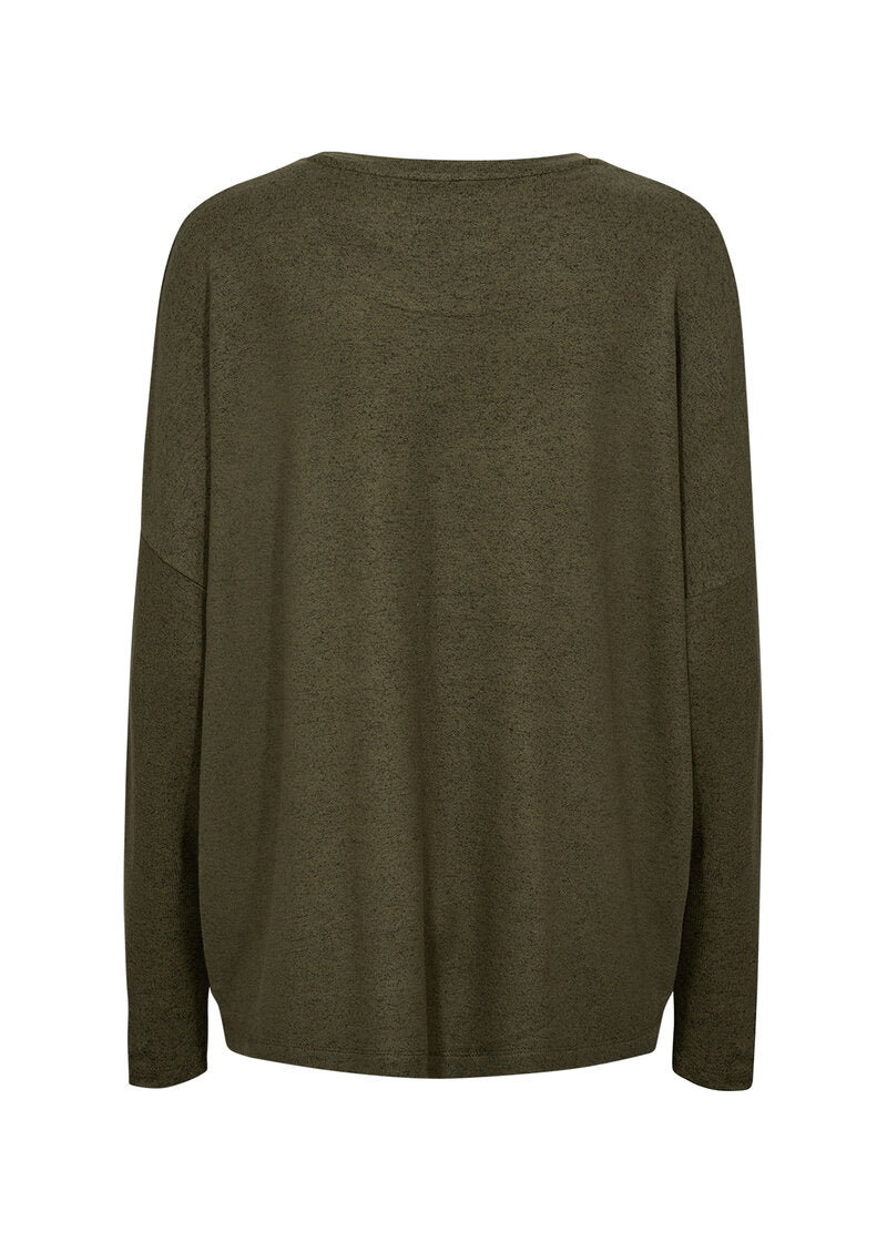 Biara Sweater Women Olive Melange Soyaconcept