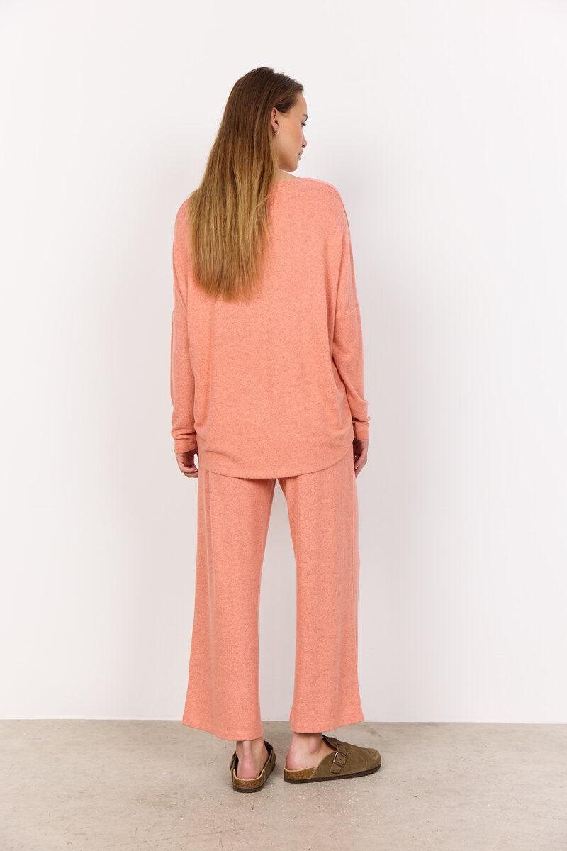 Biara Jumper Women Peach Pink Melange Soyaconcept
