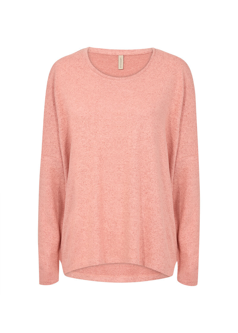 Biara Jumper Women Peach Pink Melange Soyaconcept