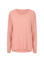 Biara Jumper Women Peach Pink Melange Soyaconcept