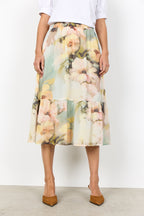 Carmen 3 Skirt Women Bok Choy Combi Soyaconcept