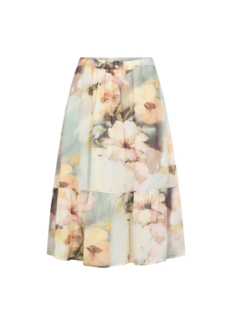 Carmen 3 Skirt Women Bok Choy Combi Soyaconcept
