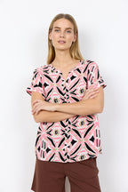 Cassiel 1 Blouse Women Rapture Rose Combi Soyaconcept