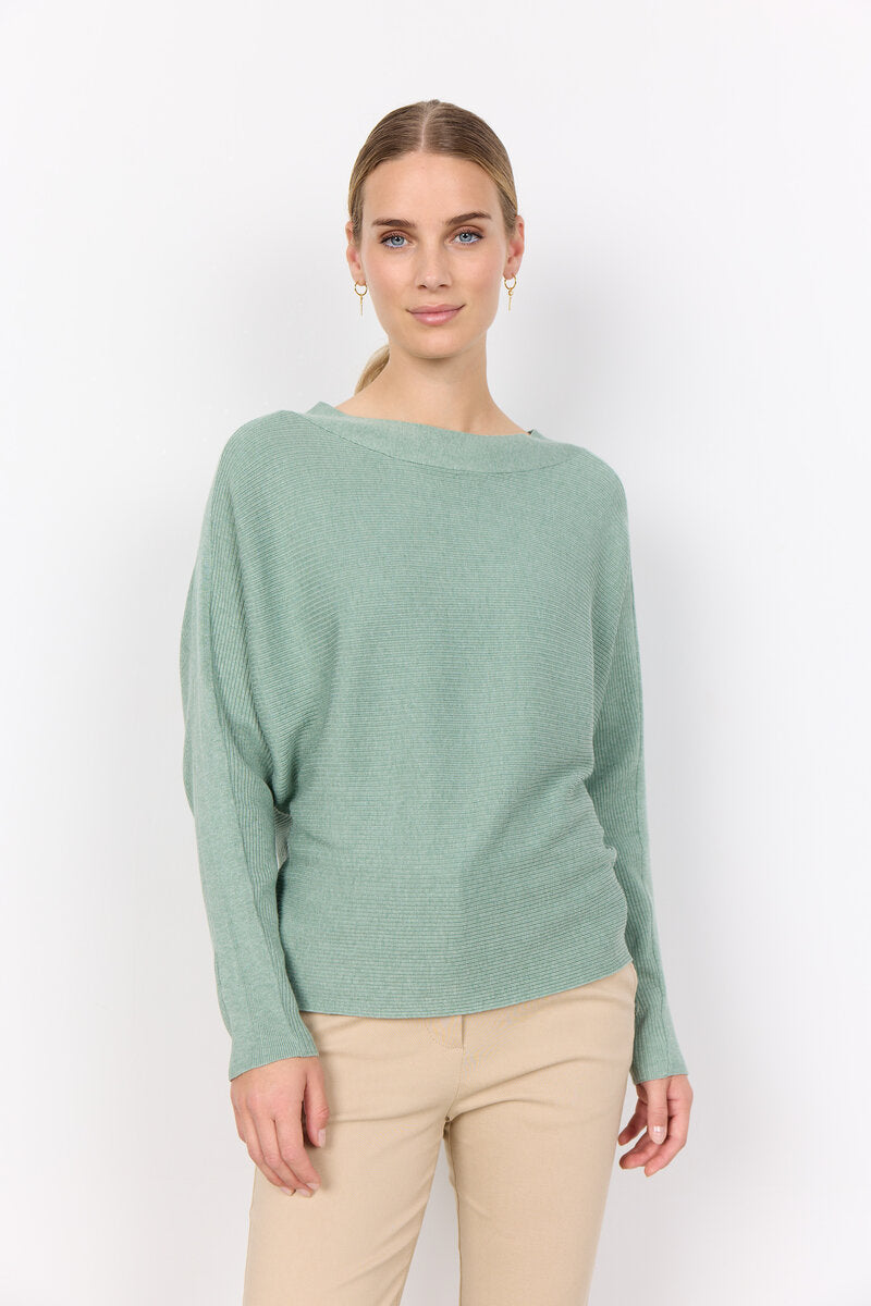 Dollie 663 Pullover Dam Mineral Green Melange Soyaconcept