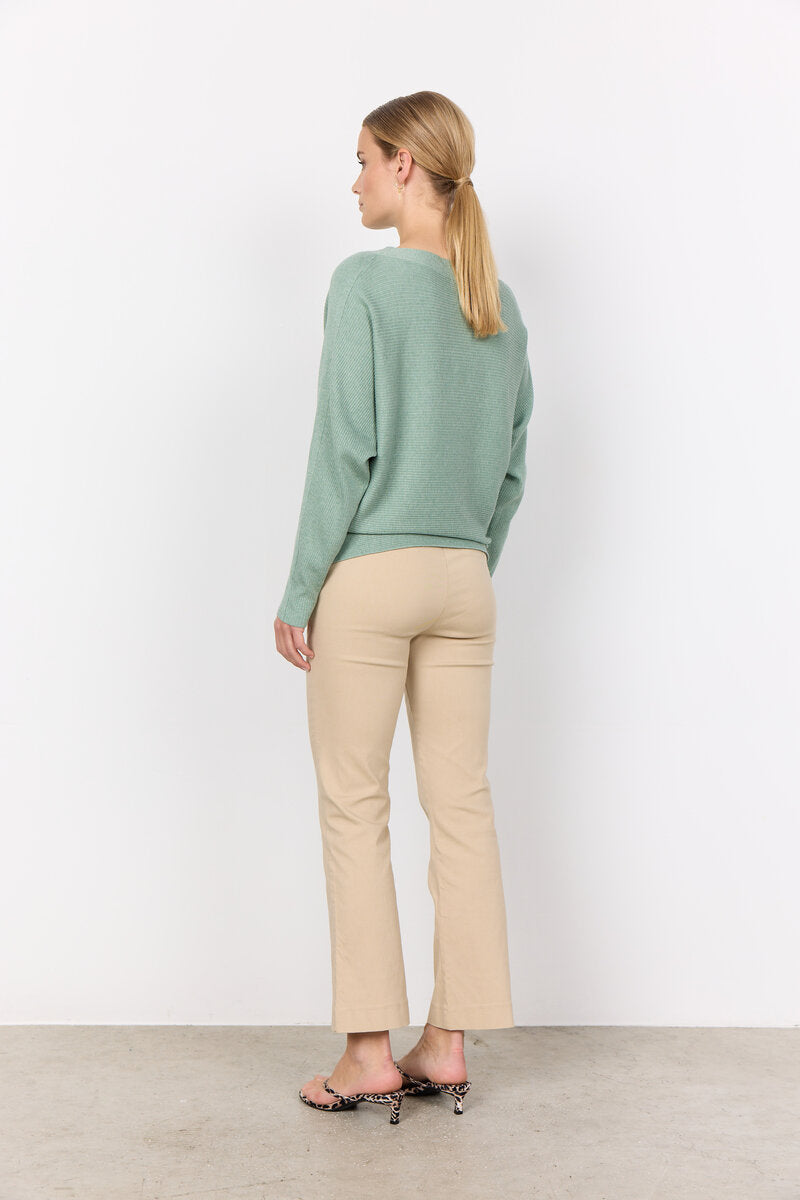 Dollie 663 Pullover Dam Mineral Green Melange Soyaconcept
