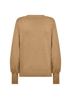 Dollie 738 V-ringad Pullover Dam Desert Brown Melange Soyaconcept