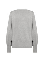 Dollie 738 V-ringad Pullover Dam Light Grey Melange Soyaconcept