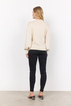 Dollie 745 Tröja Dam Cream Melange Soyaconcept