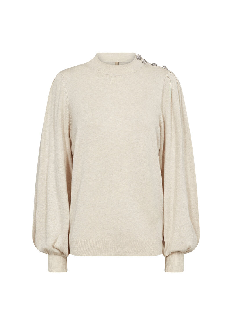 Dollie 745 Tröja Dam Cream Melange Soyaconcept