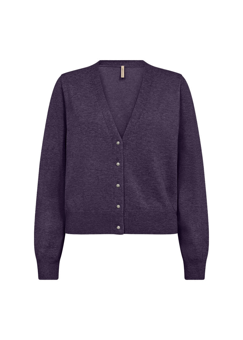 Dollie 746 Cardigan Dam Dark Grape Melange Soyaconcept