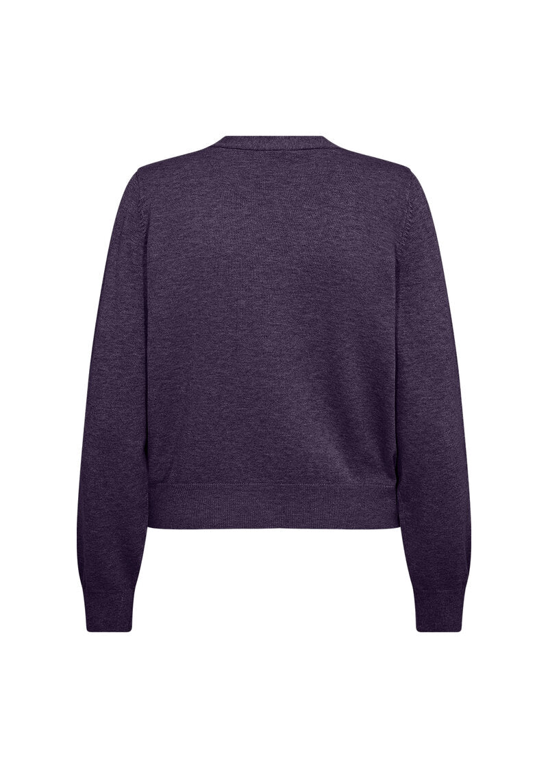 Dollie 746 Cardigan Dam Dark Grape Melange Soyaconcept