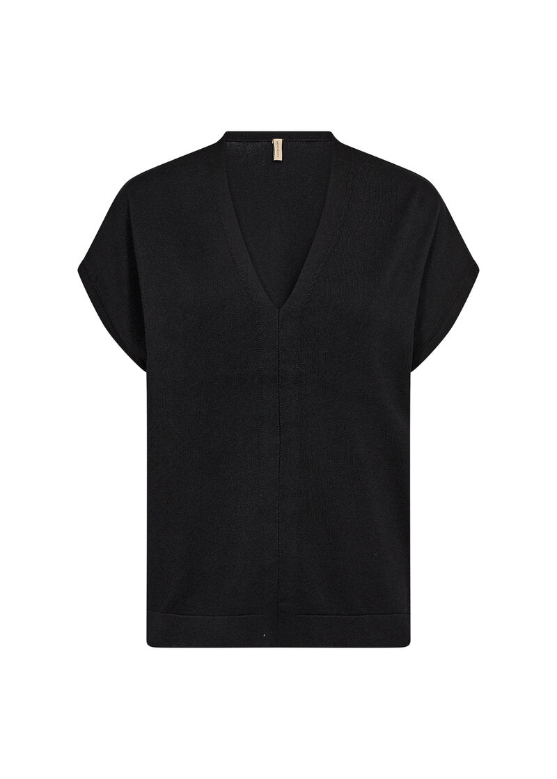Dollie 757 V-Neck Pullover Women Black Soyaconcept