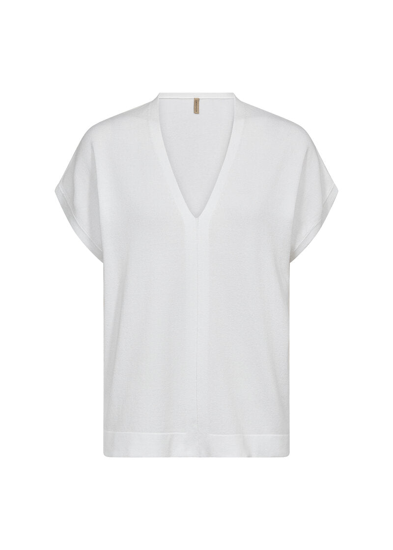 Dollie 757 V-Neck Pullover Women White Soyaconcept