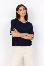 Dollie 793 Pullover Women Navy Combi Soyaconcept