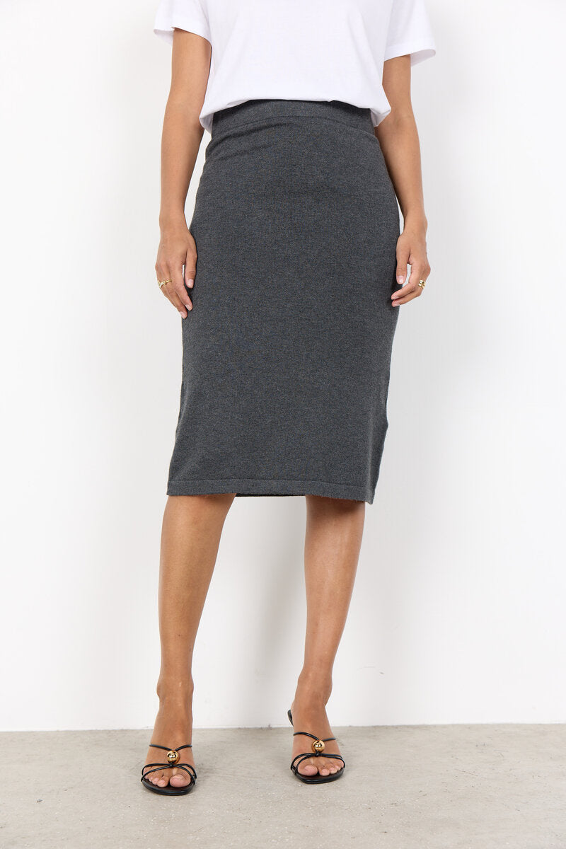 Dollie 798 Skirt Women Dark Earth Melange Soyaconcept
