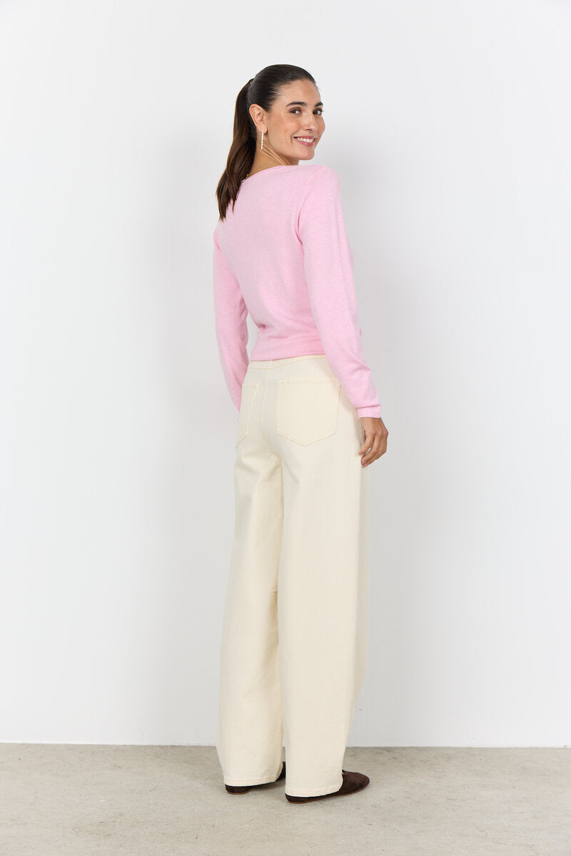 Dollie Cardigan Dam Rose Melange Soyaconcept