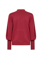 Dollie Puffärm Pullover Dam Red Melange Soyaconcept