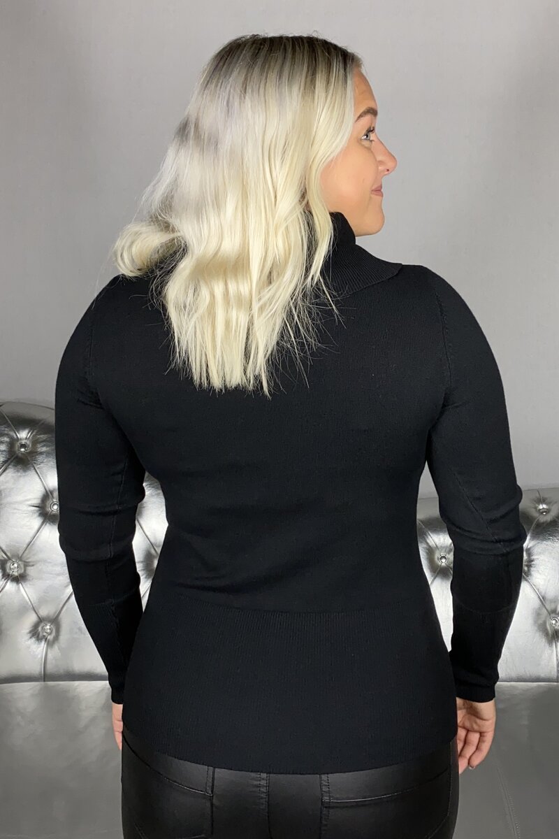 Dollie Pullover Dam Black - Soyaconcept