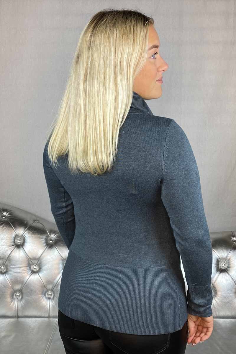 Dollie Pullover Women Slate Melange Soyaconcept