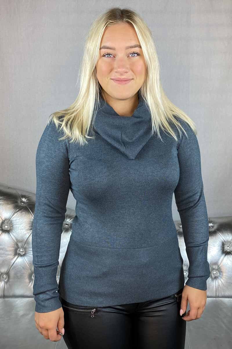Dollie Pullover Women Slate Melange Soyaconcept