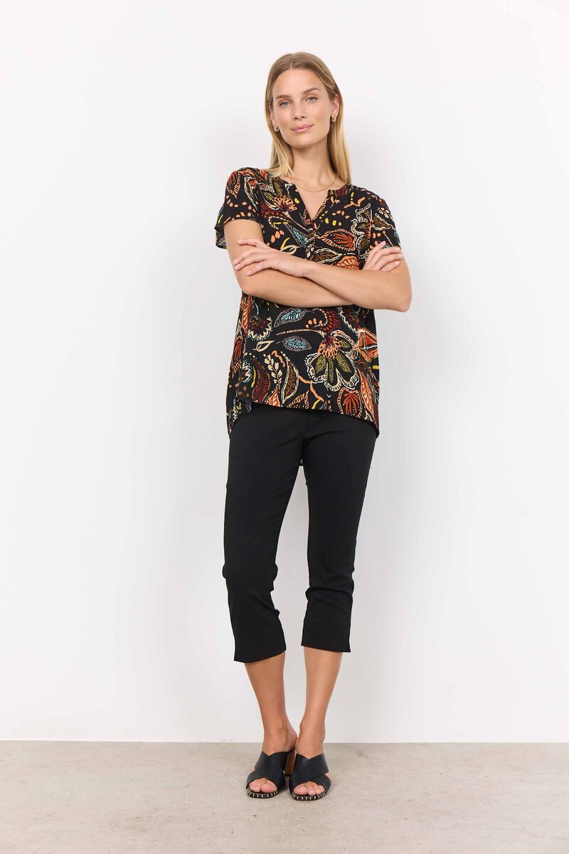 Emine 1 Blouse Women Black Combi Soyaconcept