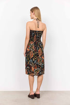 Emine 2 Smocked Dress Women Black Combi Soyaconcept