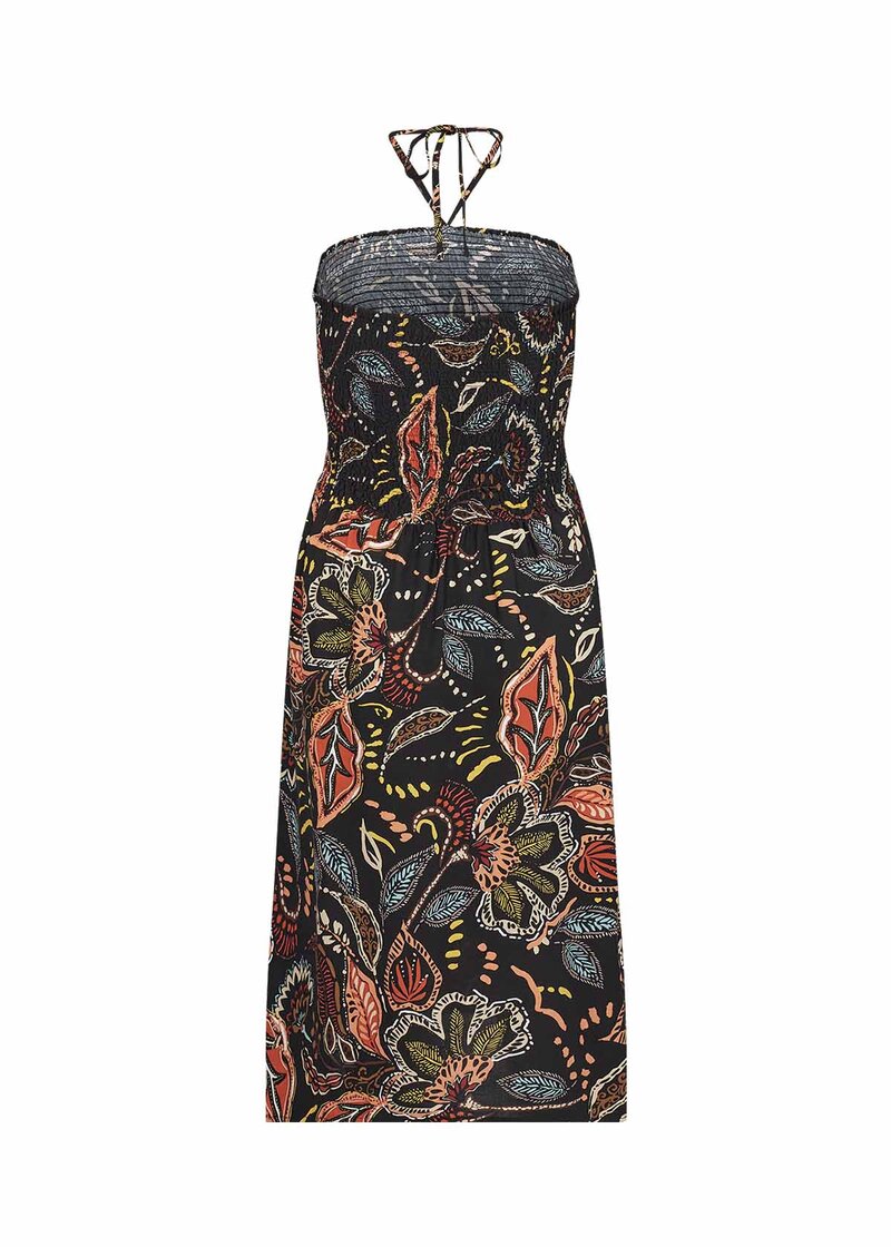 Emine 2 Smocked Dress Women Black Combi Soyaconcept