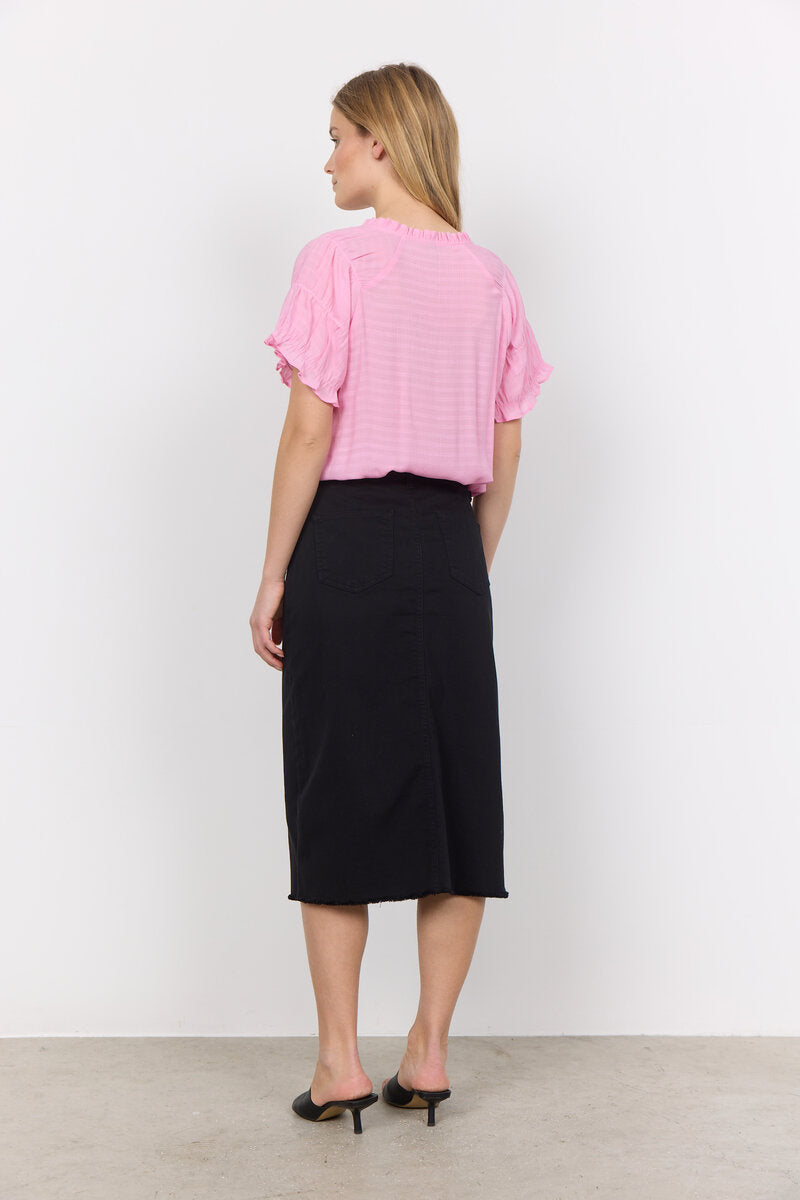 Erna 22 Jeanskjol Dam Black Soyaconcept