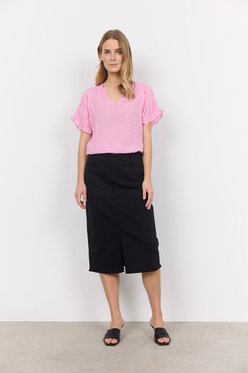 Erna 22 Denim Skirt Women Black Soyaconcept