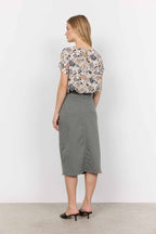 Erna 22 Denim Skirt Women Misty Soyaconcept