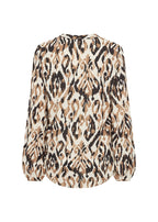 Fang Blouse Women Desert Brown Combi Soyaconcept