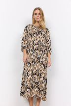 Fang Klänning Dam Desert Brown Combi Soyaconcept