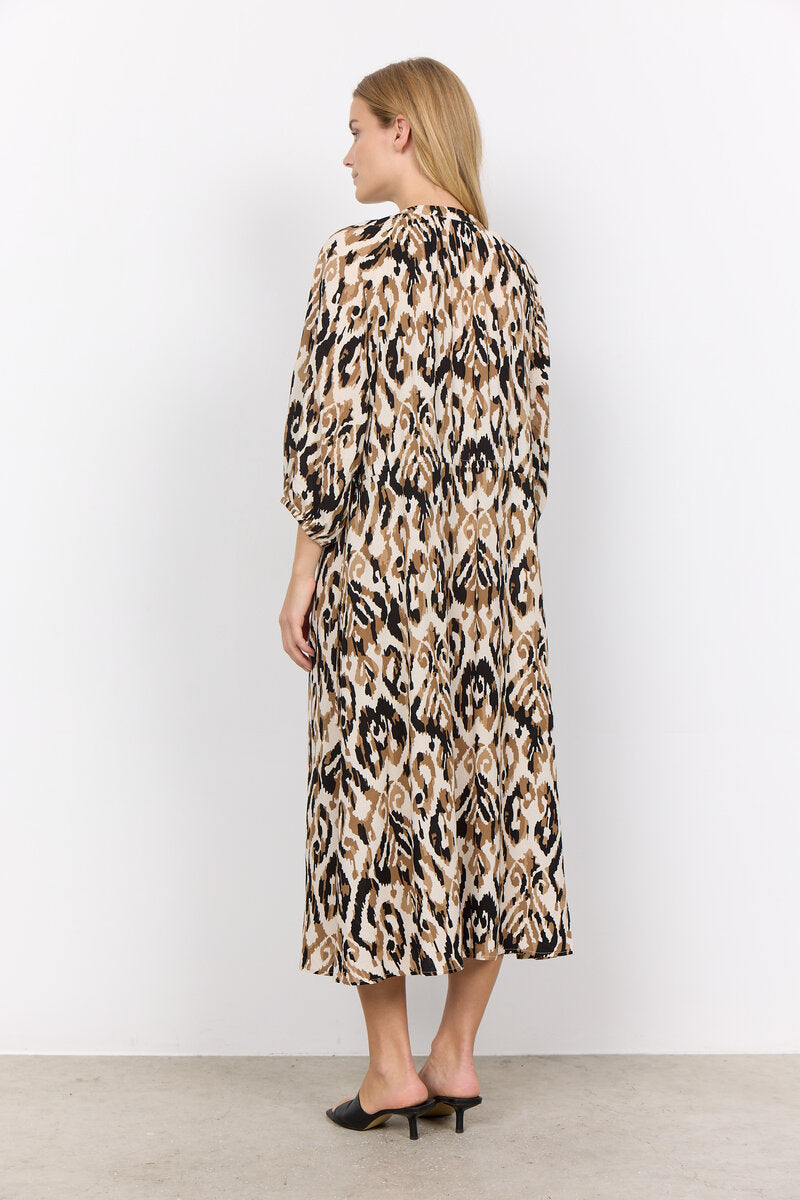Fang Klänning Dam Desert Brown Combi Soyaconcept